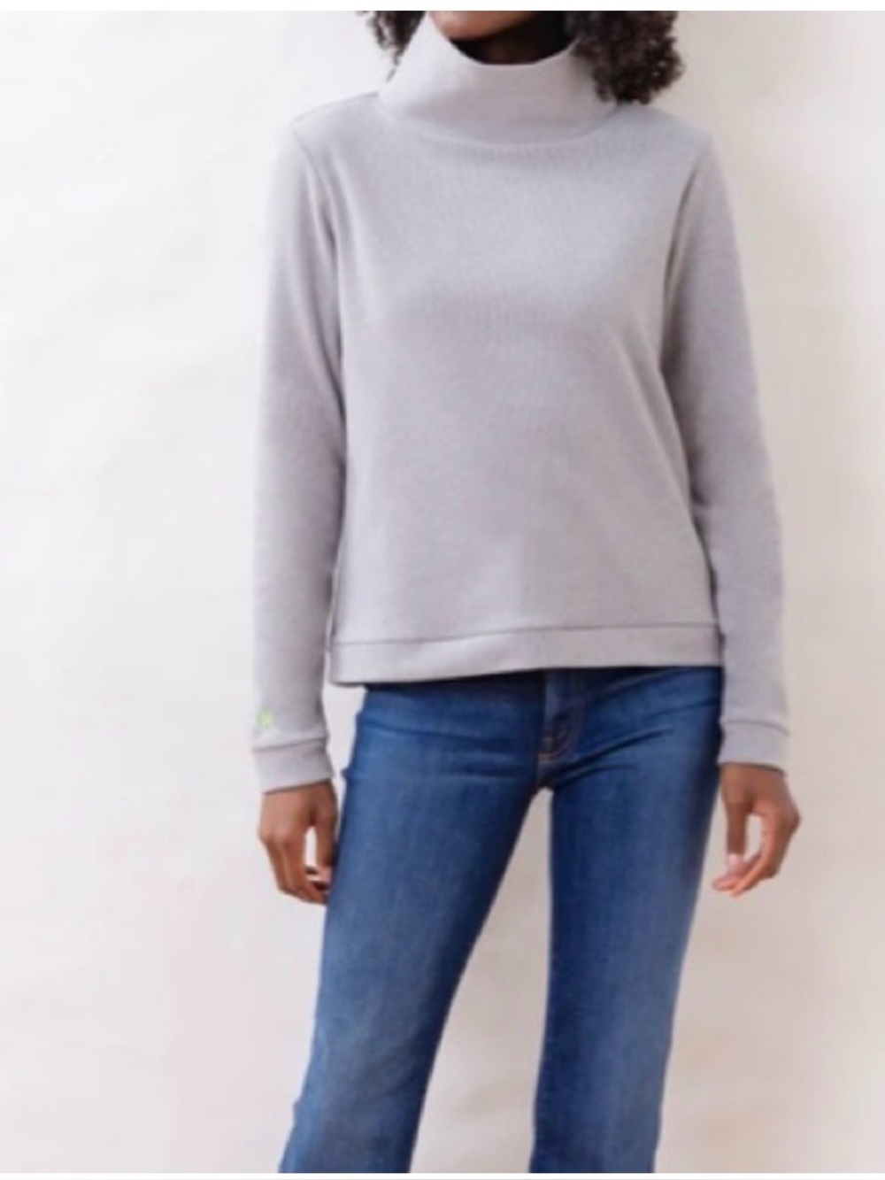 NWT/ Tuckernuck  - Dudley Stephen’s High-Neck Women's Sweater in Light Gray